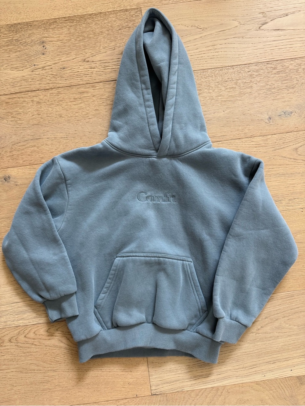 Comfrt signature kids hoodie color Sky size medium